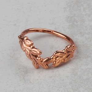 Ring enhancer, Olive branch ring, Chevron ring, Leaf engagement ring, Wishbone ring, V shaped ring, Enhancer wedding band, nature curved