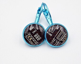 Unusual earrings Nerdy jewelry Computer science woman Valentine's Day gift