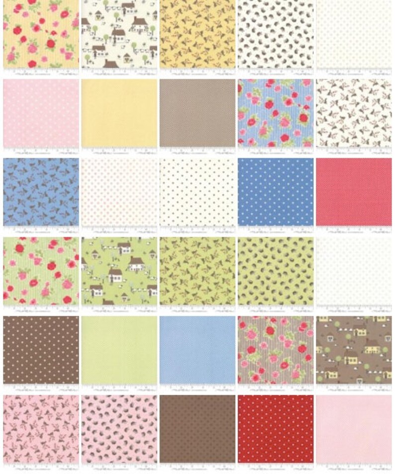 Visual Arts Fabric Shop Moda Cottontail Cottage By Bunny Hill Designs Layer Cake Designer Fabric Cotton Fabric Craft Supplies Tools