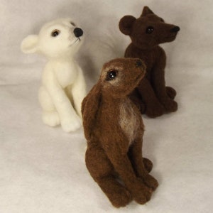 PDF Bundle,Needle felting tutorial bundle,  5 PDF tutorials, Needle felted animal PDF tutorial bundle