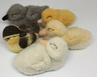 Needle felting Tutorial, PDF Tutorial, Needle felted duckling tutorial, Needle felting PDF tutorial