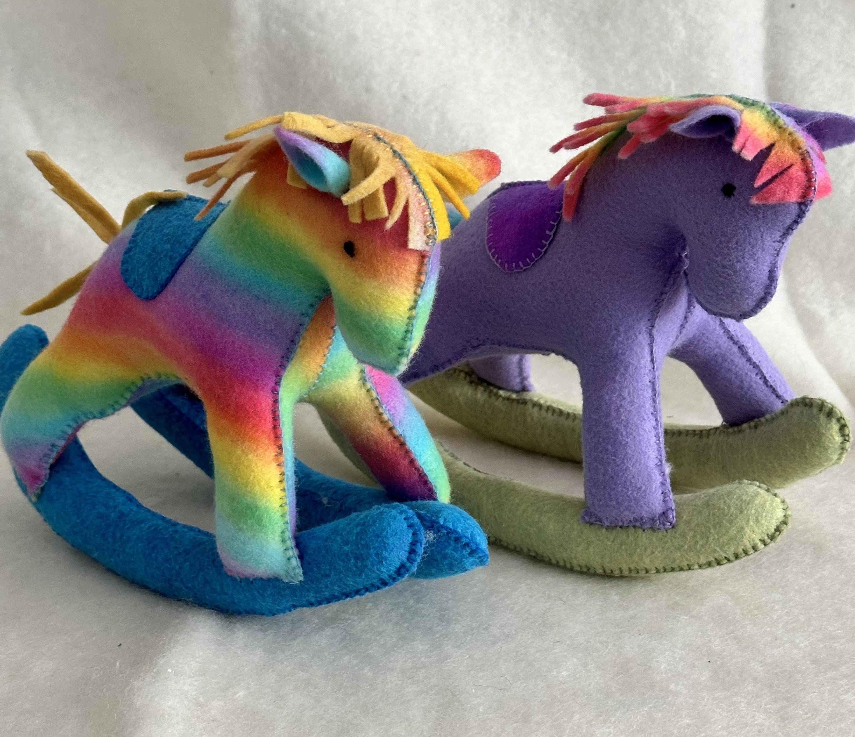 Felt Plush Rocking Horse PDF Pattern and Tutorial - Etsy