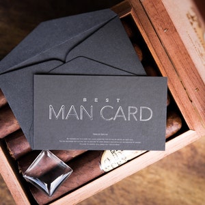 Will you be my Groomsman FUNNY Groomsman Proposal The MAN CARD image 5