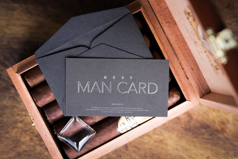 Will you be my Groomsman FUNNY Groomsman Proposal The MAN CARD image 5