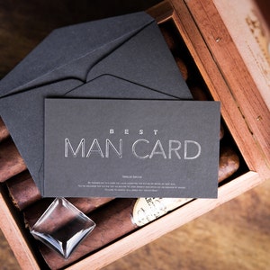 Will you be my Best Man? FUNNY Best Man Proposal - The MAN CARD