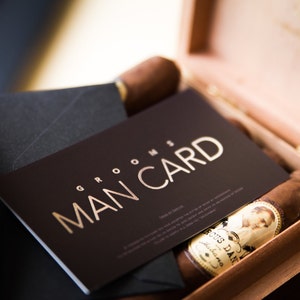 Will you be my Groomsman FUNNY Groomsman Proposal The MAN CARD image 3