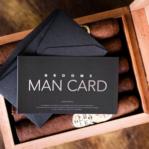 Will you be my Groomsman FUNNY Groomsman Proposal The MAN CARD image 2