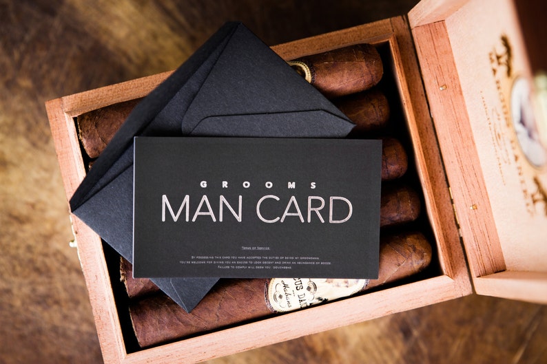 Will you be my Groomsman FUNNY Groomsman Proposal The MAN CARD image 2