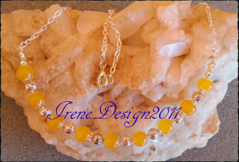 Yellow Jade Necklace by IreneDesign2011 image 0