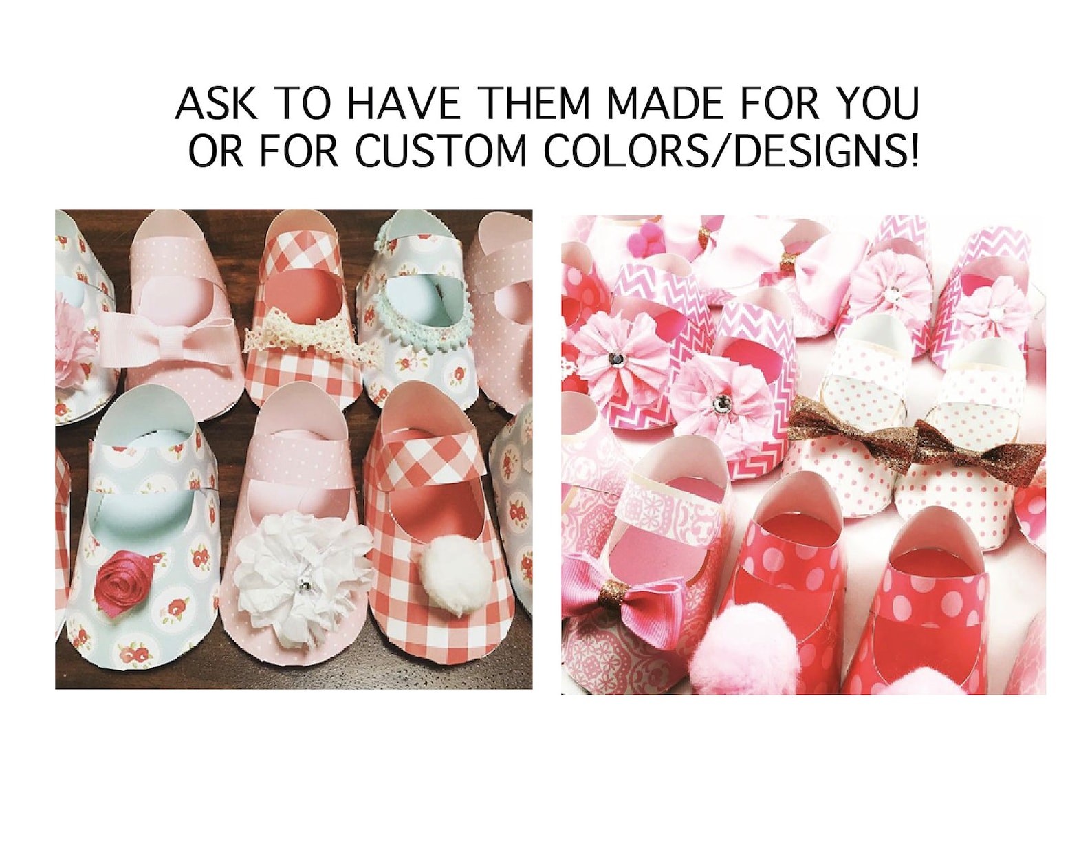 Baby Shower Baby Shoe Favor PRINTABLE PDF Etsy