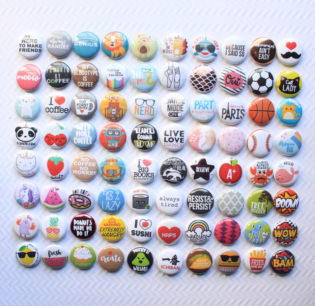 Punk Rock Pin - Printable Button Designs PDF
