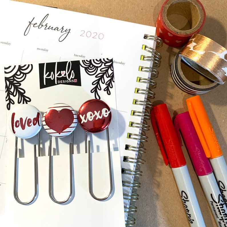 Jumbo Planner Clip Jumbo Bookmark Jumbo Paper Clip Gift for Etsy