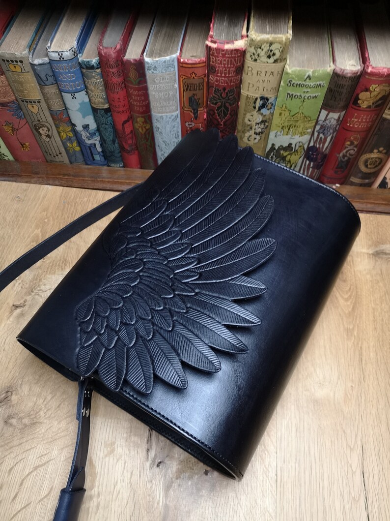 Raven bag raven wing bag raven feather handbag ladies Etsy