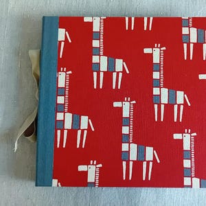 Japanese fabric album printed with giraffes