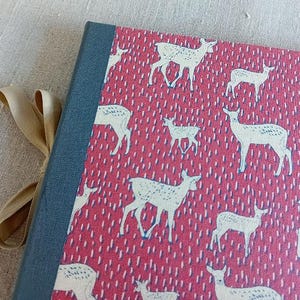 Japanese fabric album printed with deer