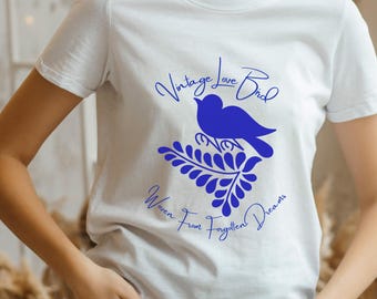Vintage Love Bird Nest Graphic Tee | Woven From Forgotten Dreams