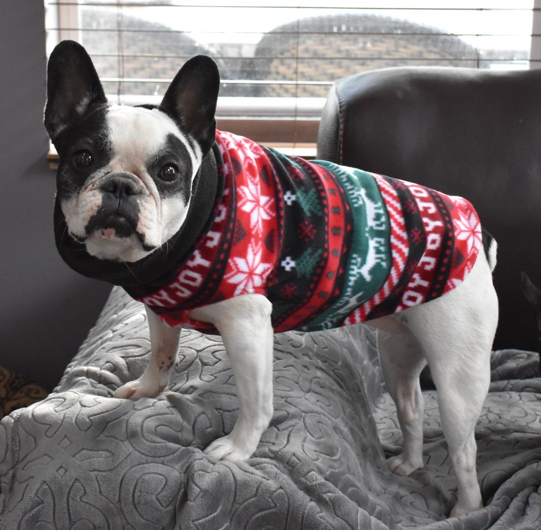 Christmas Fleece Dog Sweater Holiday Dog Sweater Sweater for Etsy