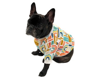 Rainbows dog shirt , small dog clothes, Dog clothes, shirt for French bulldogs