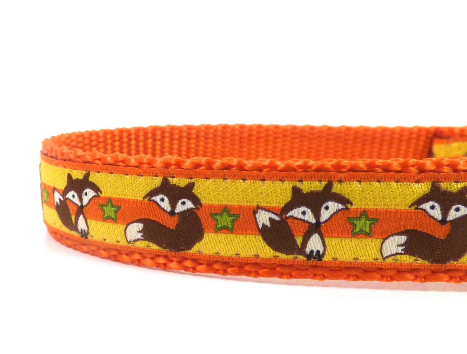 Fox dog collar orange dog collar fox dog collar ribbons dog Etsy