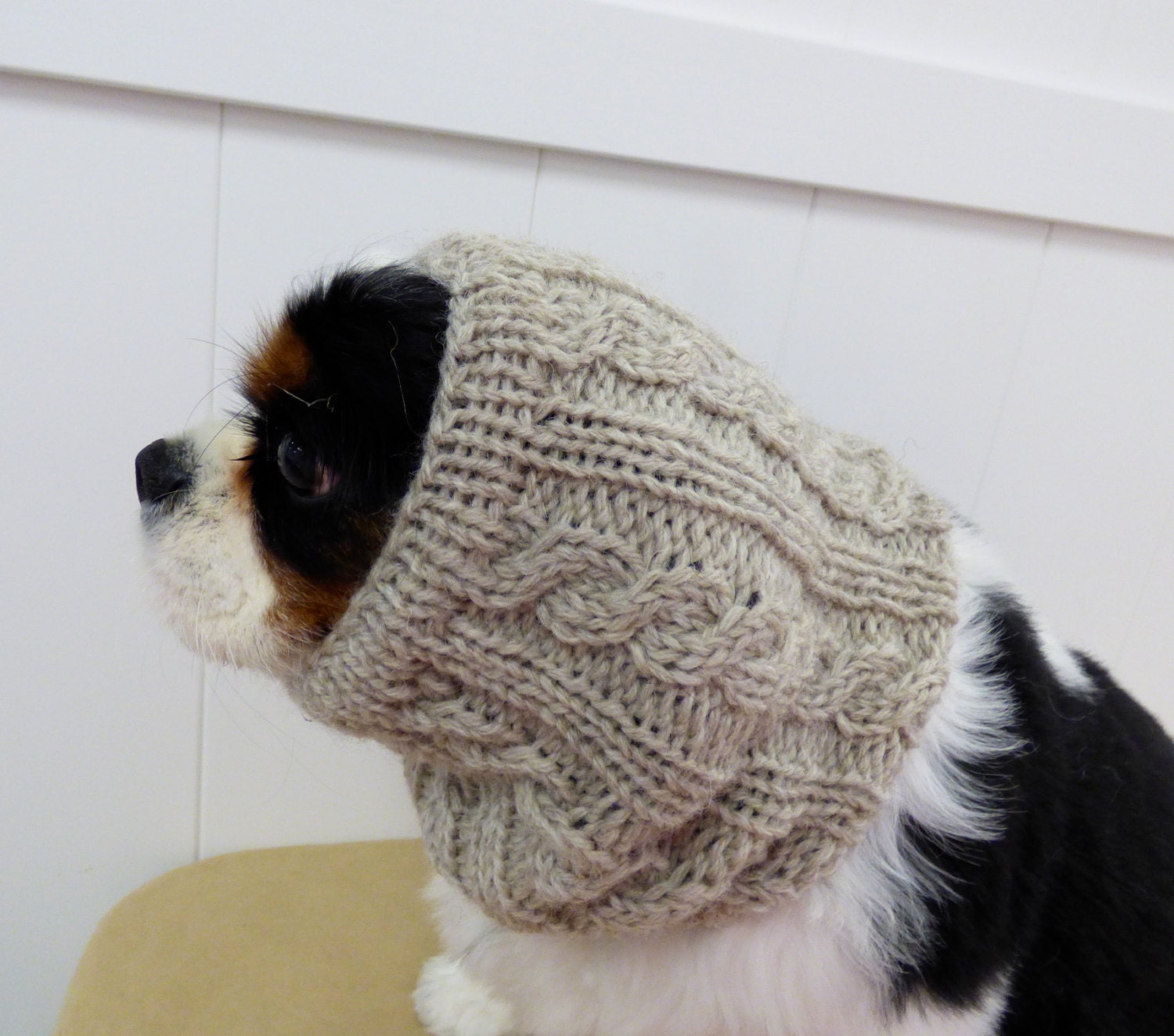 100 wool Hand Knitted dog snood/ Winter dog snood/ dog hat/ Etsy