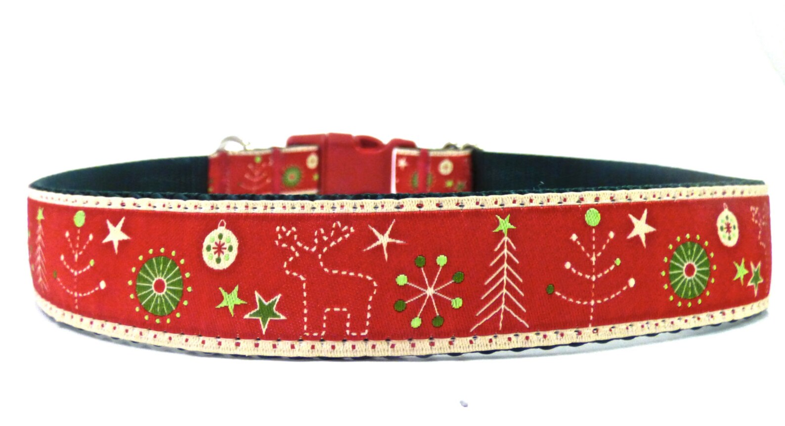 Christmas Lights Dog Collar, Moose, Ornaments, Holiday Collar, Winter Collar, Stars, Seasonal