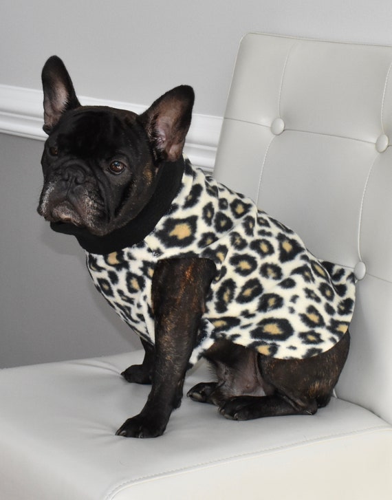 Jax /& Molly/'s Dog Pullover Sweater with Turtleneck Warm Sweater for Dogs Leopard Fleece Dog Sweater