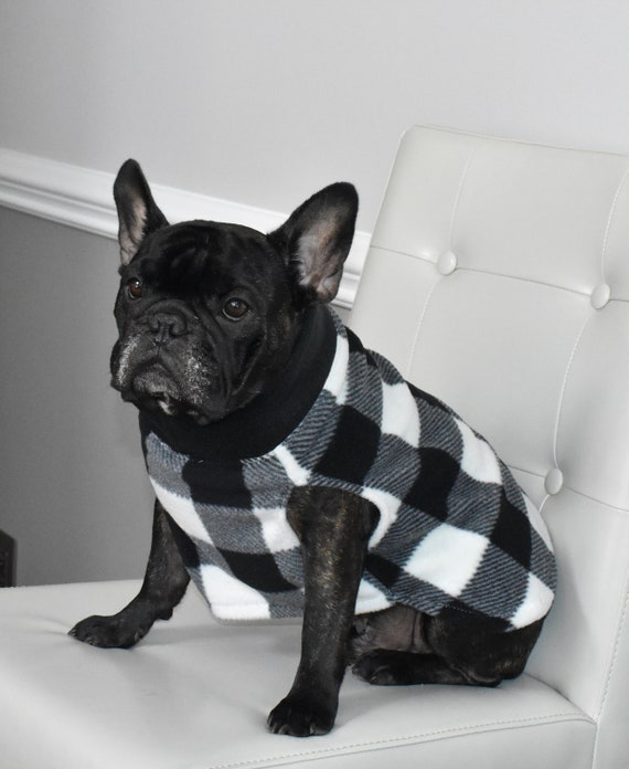 READY TO SHIP French bulldog fleece dog sweater buffalo Etsy