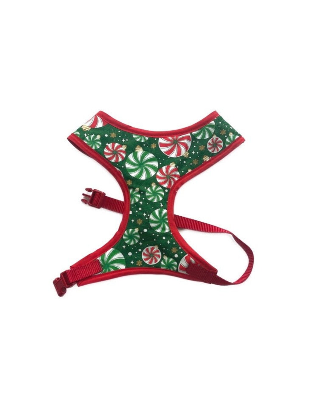 Christmas Harness, Holiday Harness, Dog Harness, Fabric Harness, Cotton