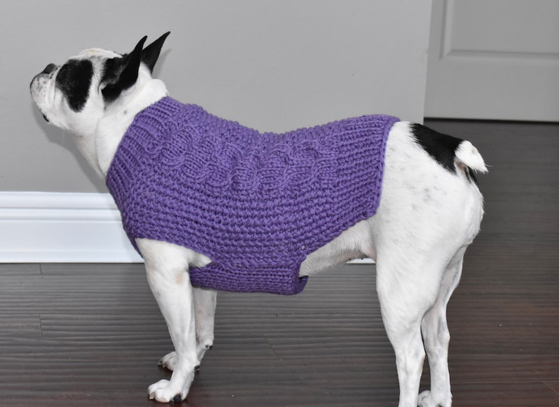 winter sweater cable knit sweater holiday sweater bulky sweater READY TO SHIP -French Bulldog Fit- 100/% wool sweater merino wool