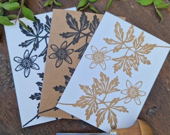 VITSIPPA greeting card - handprinted