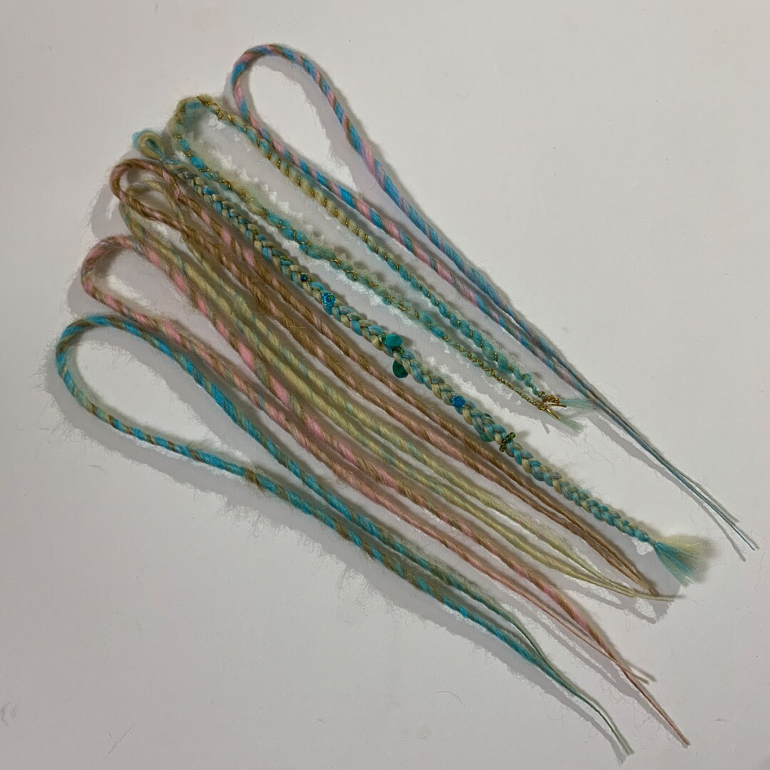 Dreadlock Accent Set, Decorated Hair Extensions, Dreadlock Jewelry