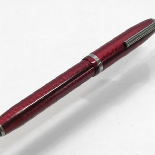 Vintage Esterbrook SJ Lever Fill Red Fountain Pen 9555 Nib Jeweled