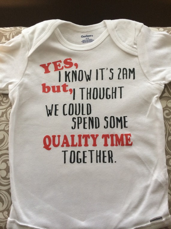 I shit you not onesie with vinyl letters