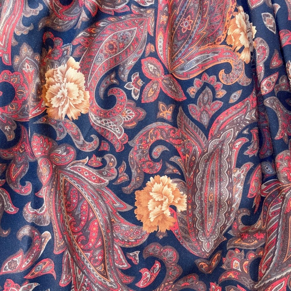 vintage designer ESCADA paisley & floral print mi… - image 5