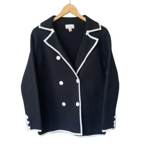 レディースジャケット 1960 年代のヴィンテージ レディース XL サイズ ブラック ボタン