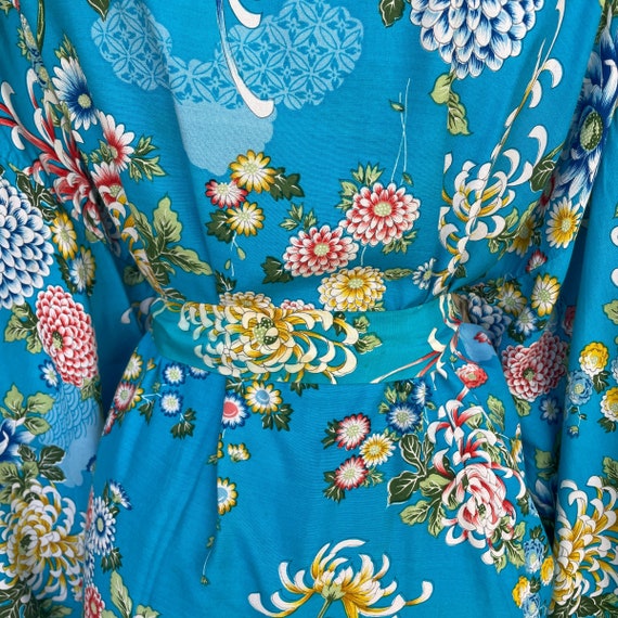 vintage 1960s/70s floral print kimono cardigan - … - image 5