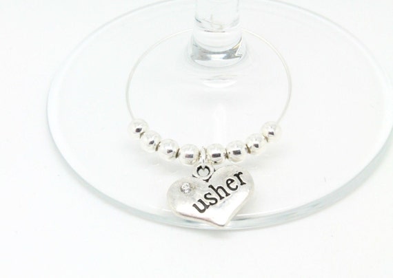 Silver Stardust Personalised Wedding Family Top Table Party Wine Glass Charms