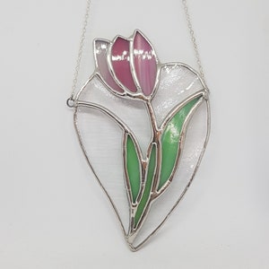 Spring birthday gift Easter Gift Gift for Mother's Day flower suncatcher tulip suncatcher image 2