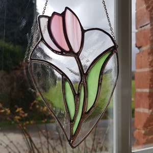 Spring birthday gift Easter Gift Gift for Mother's Day flower suncatcher tulip suncatcher image 1