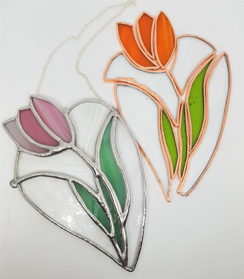 Spring birthday gift Easter Gift Gift for Mother's Day flower suncatcher tulip suncatcher image 3