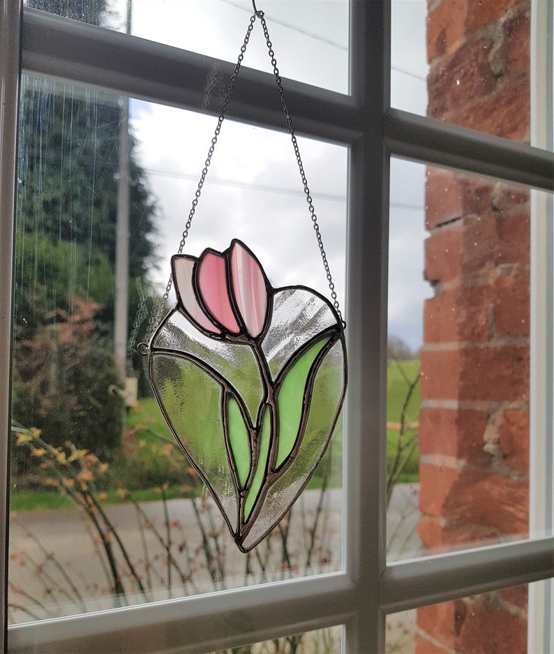 Spring birthday gift Easter Gift Gift for Mother's Day flower suncatcher tulip suncatcher image 5