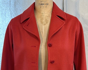 Young Pendleton Burnt Orange Jacket, Vintage Small Blazer