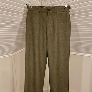 Old Stock Green Wool Military Trousers, Vintage Pants - Etsy
