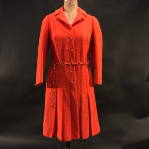 1960s-70s Orange Youthcraft Coat, Vintage