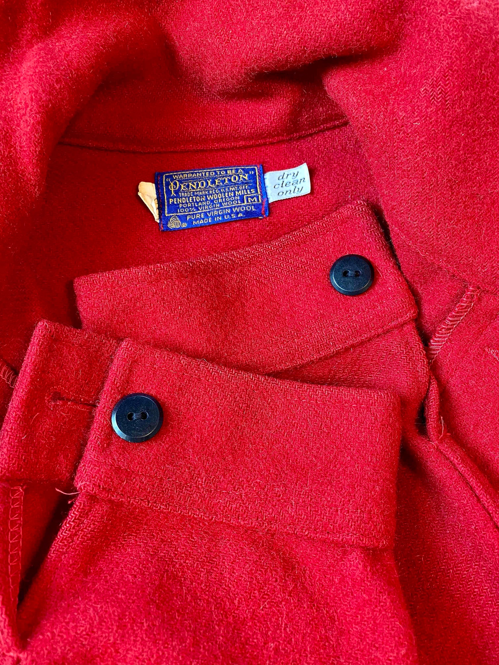 1970s Red Pendleton Mackinaw Hunting Coat Vintage | Etsy