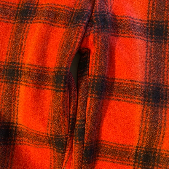 Altered JC Higgins Red Plaid Wool Hunting Trouser… - image 6