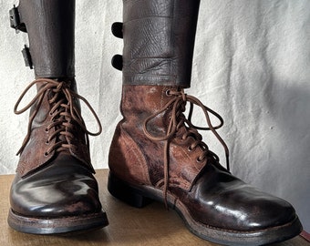 Rare WW2 M-1943 Combat Boots, size 9 E, WWII M43 Army Boots