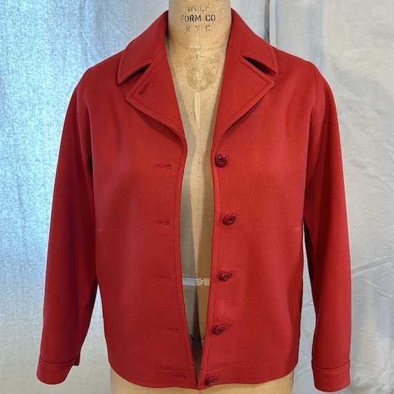 Young Pendleton Burnt Orange Jacket, Vintage Small Blazer