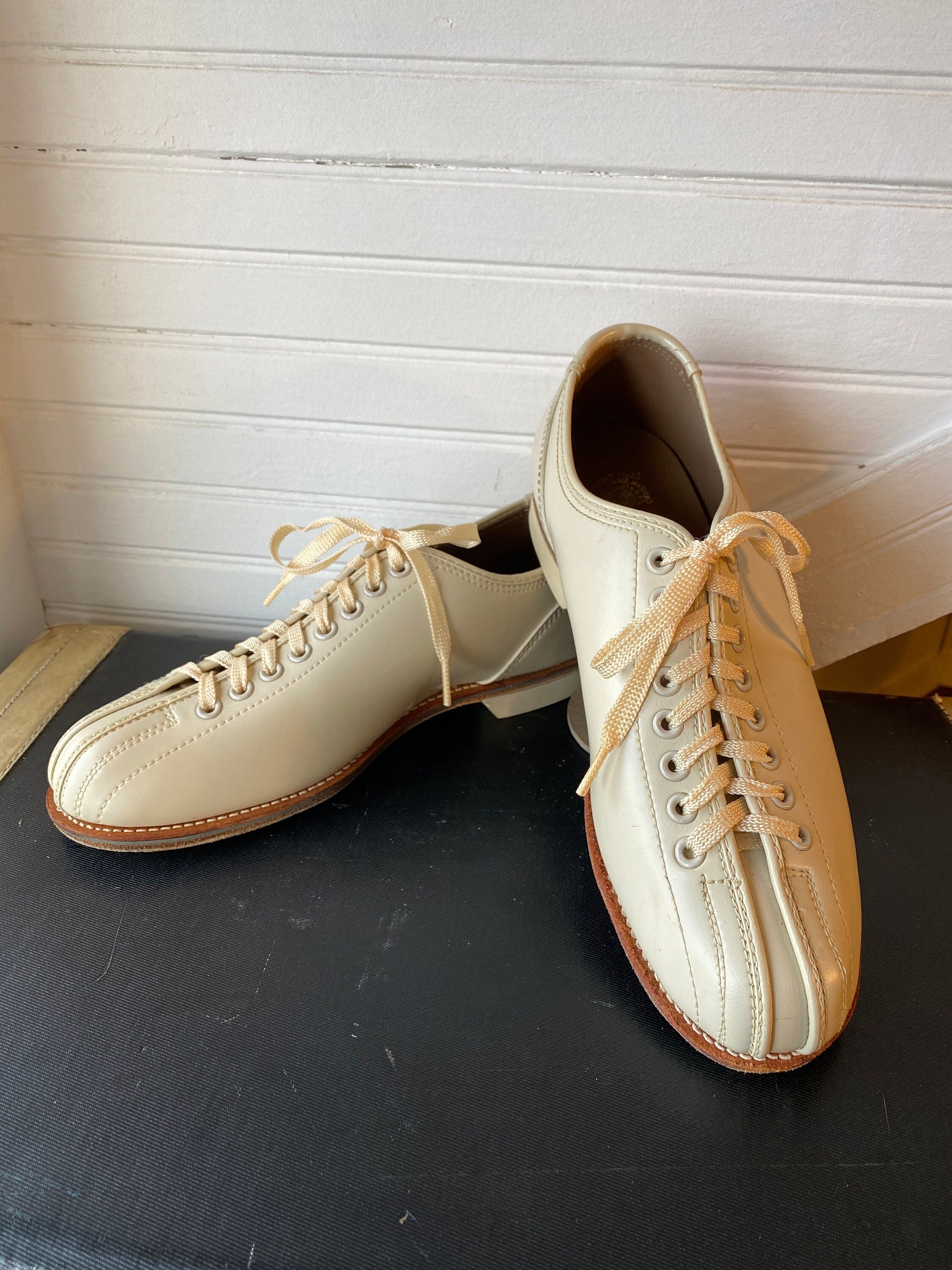 OLYCRAFT 6 Paire Chaussures Bowling De Rechange En Tissu Marron Semelle