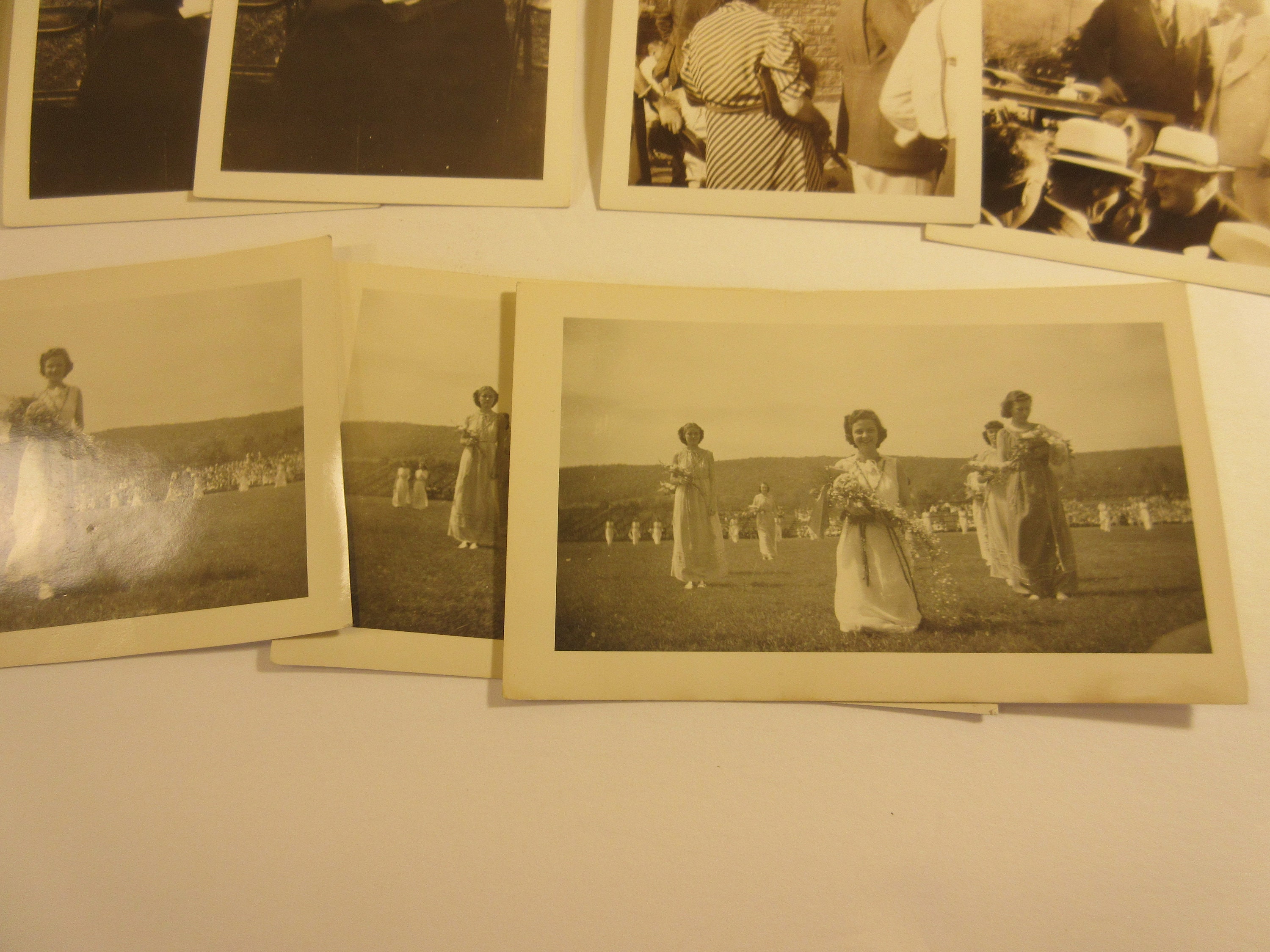 Vintage B&W Original Photos Ashland PA Whistler's Mother Statue